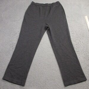 St. John Womens Santana Knit Pants size 12 FLAW Pull On Flat Front Wool Blend‎